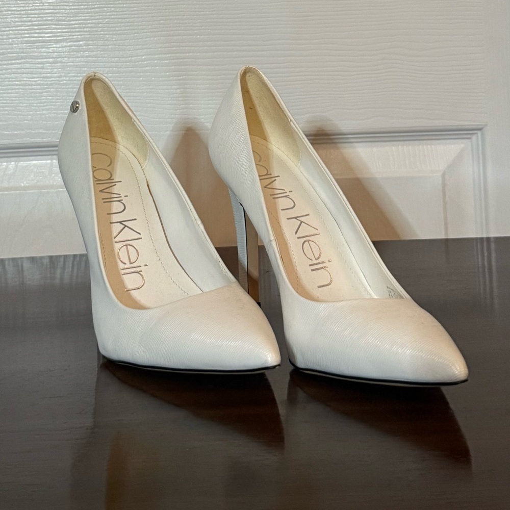 Calvin Klein Cream Heels
